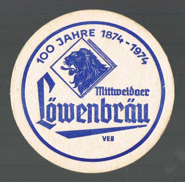 loewenbrewery mittweida ddr coaster
