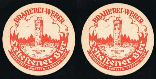 lehestener brauerei ddr bierdeckel