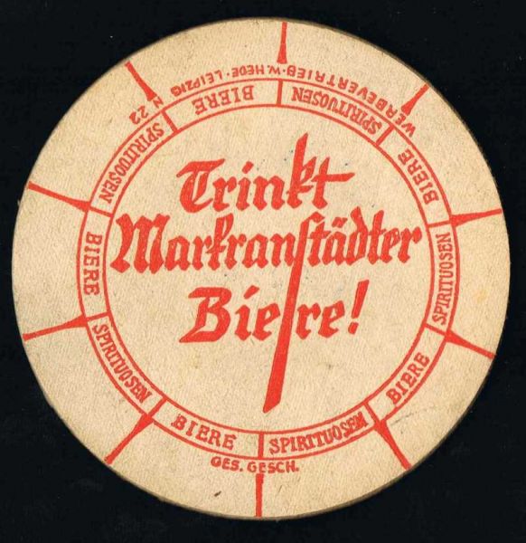 markranstädter brewery ddr coaster