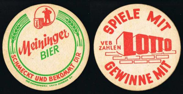 meiningen brewery ddr coaster