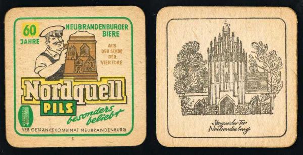 neubrandenburg brauerei ddr bierdeckel