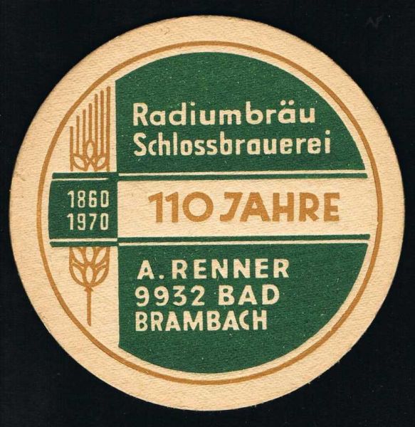 Radiumbräu coaster