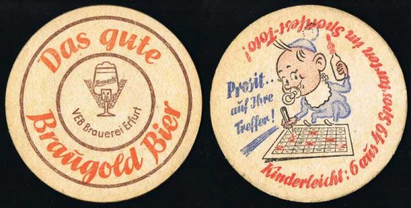 braugold brewery ddr coaster
