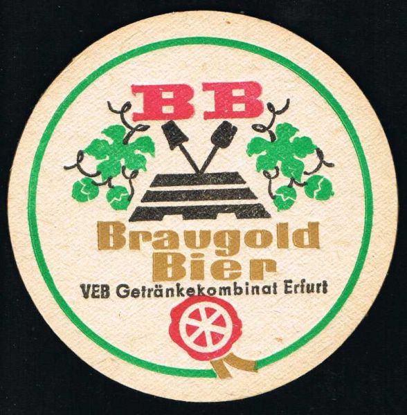 braugold brauerei ddr bierdeckel