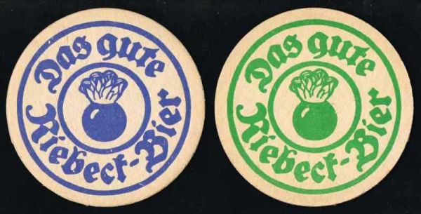 riebeck brauerei vorkriegsbierdeckel vk