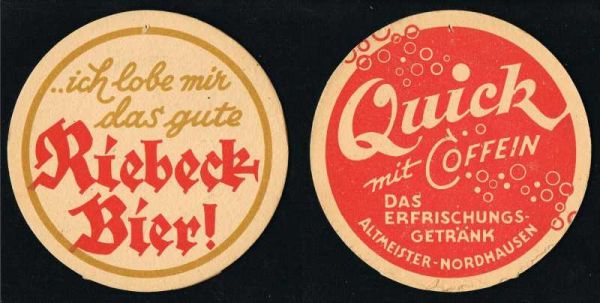 riebeck brauerei ddr bierdeckel