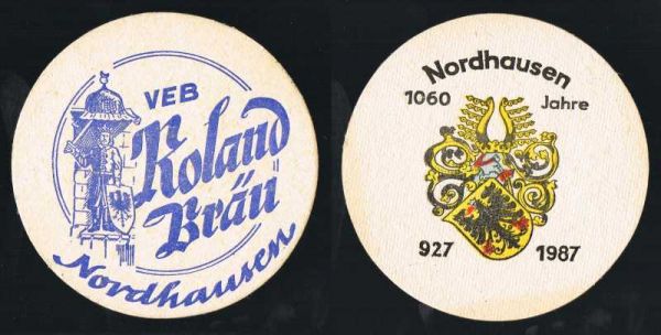roland brauerei ddr bierdeckel