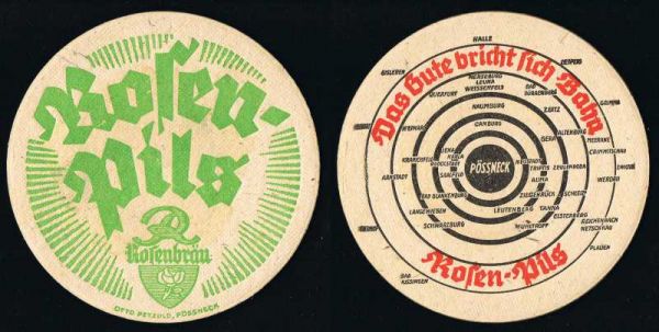 Rosenbräu Bierdeckel