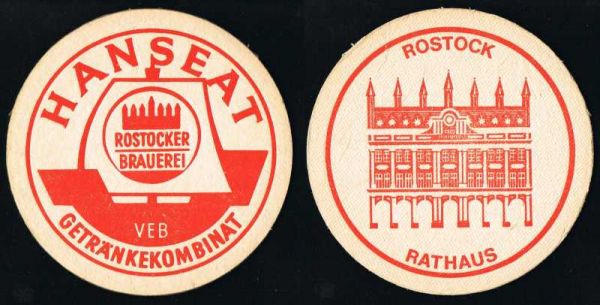 rostocker brauerei ddr bierdeckel