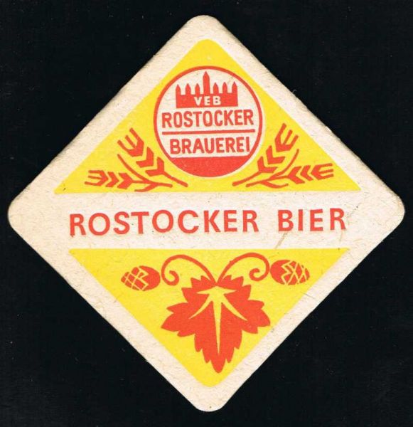 rostocker brauerei ddr bierdeckel