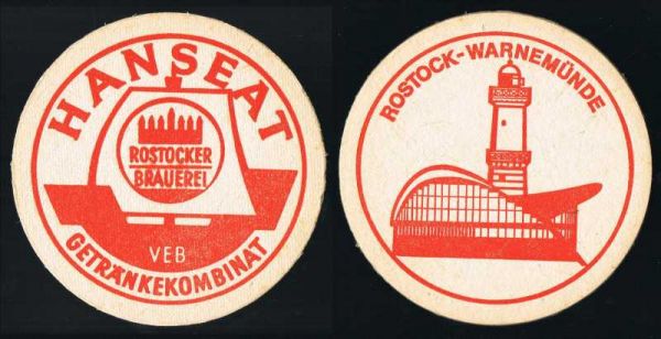 rostocker brauerei ddr bierdeckel