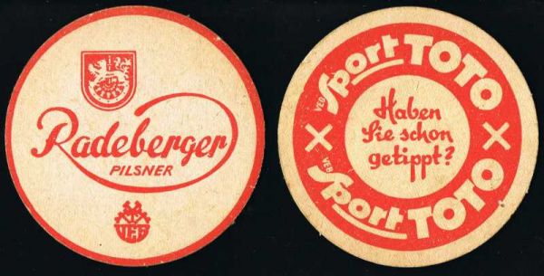 radeberger brewery ddr coaster