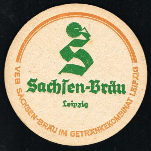 sachsen - bräu reudnitz brewery ddr coaster