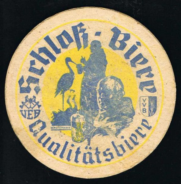 schloßbrauerei chemnitz brauerei ddr bierdeckel