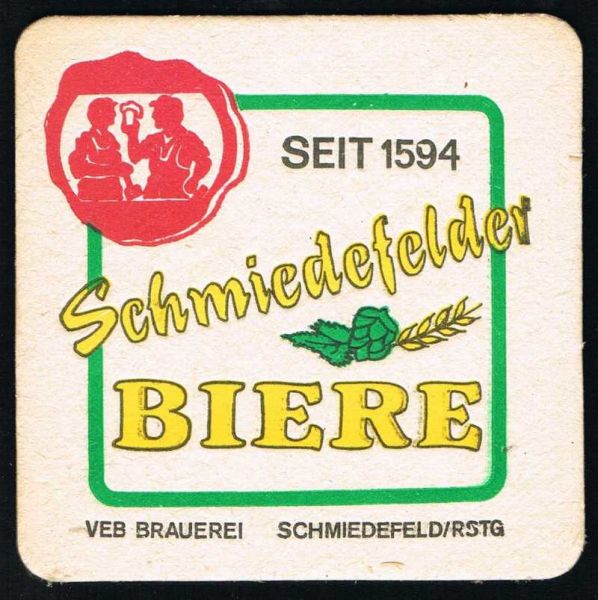 schmiedefelder brewery ddr coaster