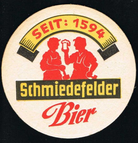 schmiedefelder brauerei ddr bierdeckel