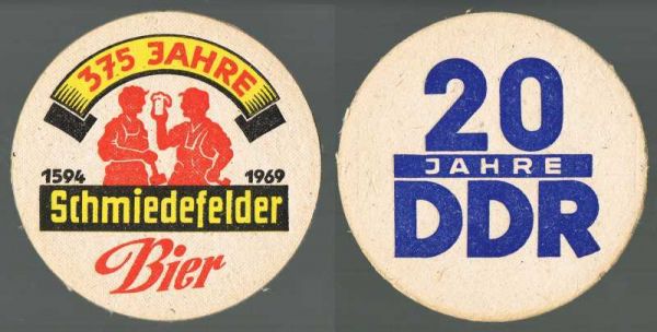 schmiedefelder brauerei ddr bierdeckel