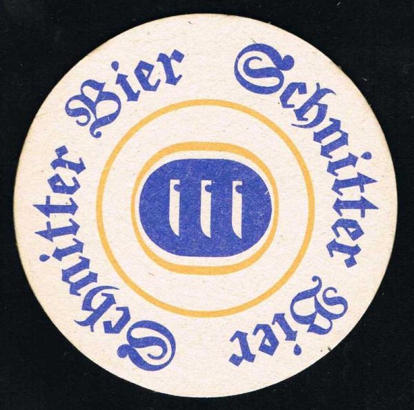 schnitter brauerei ddr bierdeckel