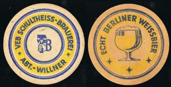 schultheiss brewery berlin ddr coaster