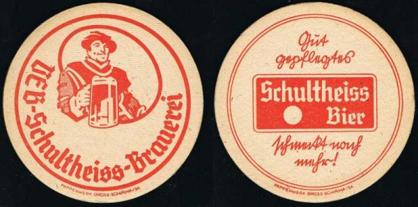 schultheiss berlin brewery ddr coaster