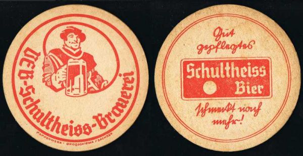 schultheiss berlin brewery ddr coaster