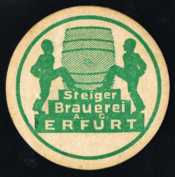 steiger brauerei vorkriegsbierdeckel vk
