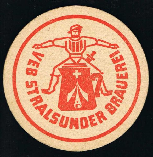 stralsunder brauerei ddr bierdeckel