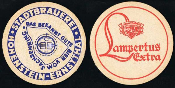 stadtbrauerei hohenstein - ernstthal brewery ddr coaster