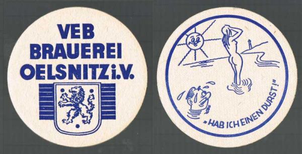 vereinsbrewery oelsnitz ddr bierdeckel