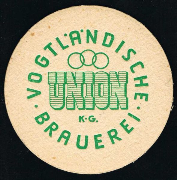vogtländische union brewery ddr coaster