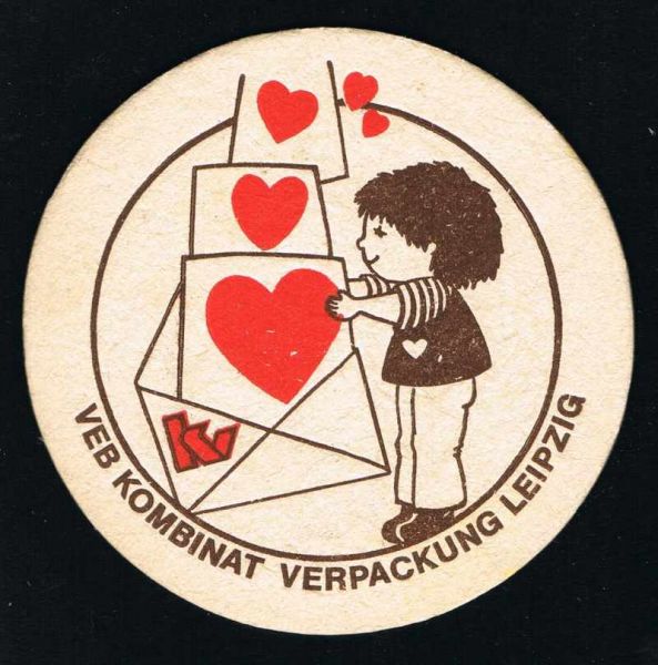 veb kombinat verpackung leipzig bierdeckel