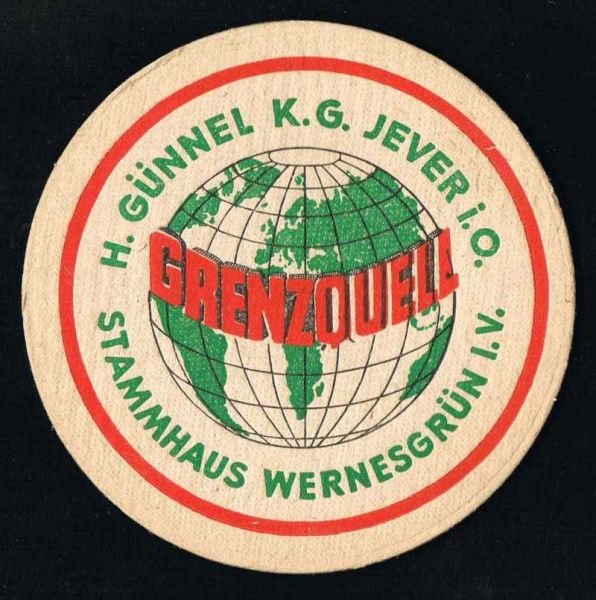 grenzquell brauerei ddr bierdeckel