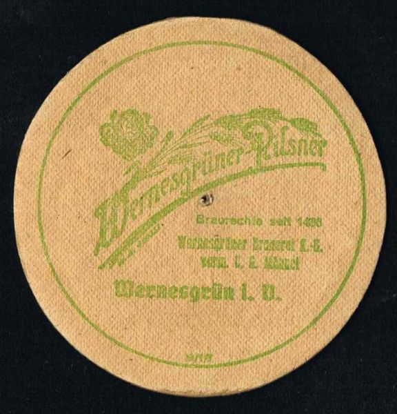 wernesgrüner brauerei ddr bierdeckel