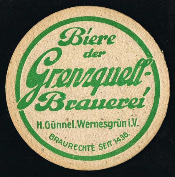 grenzquell brauerei vorkriegsbierdeckel vk