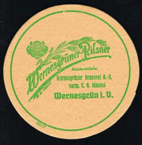 wernesgrüner brauerei ddr bierdeckel