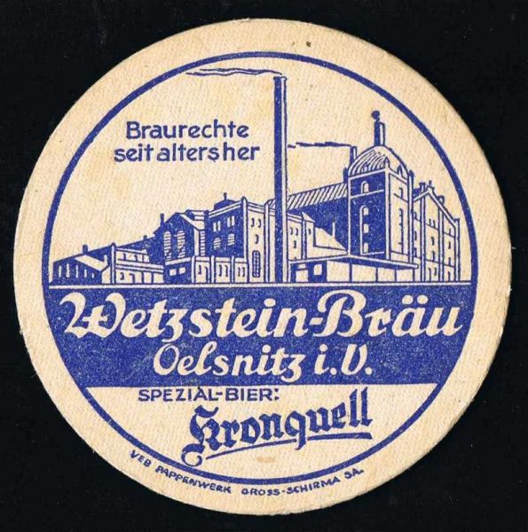 wetzstein brauerei ddr bierdeckel
