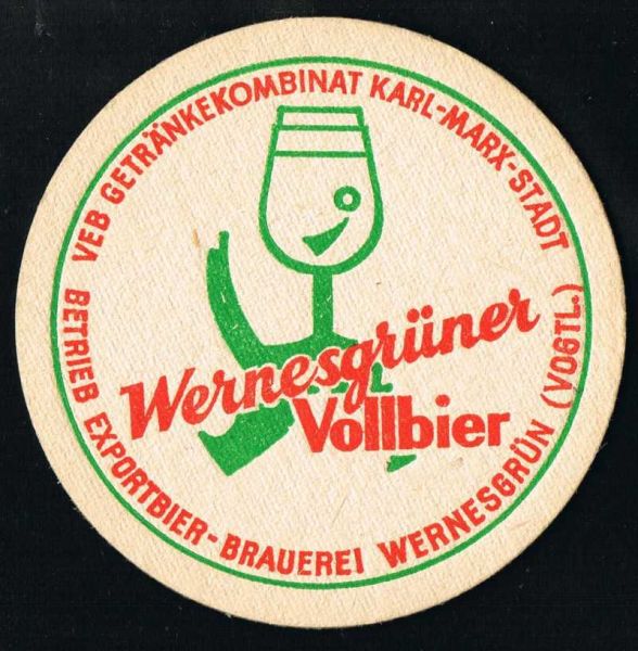Wernesgrüner Bierdeckel