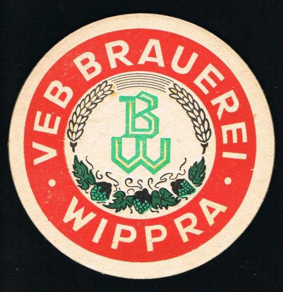 wippra brauerei ddr bierdeckel