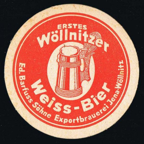 wöllnitz barfuss brewery jena ddr coaster