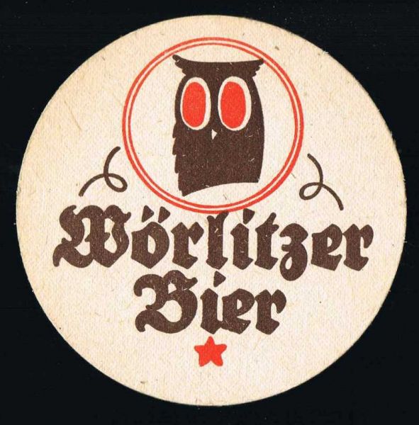 wörlitz brauerei ddr bierdeckel