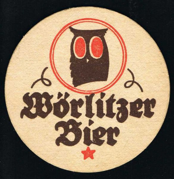 wörlitz brauerei ddr bierdeckel