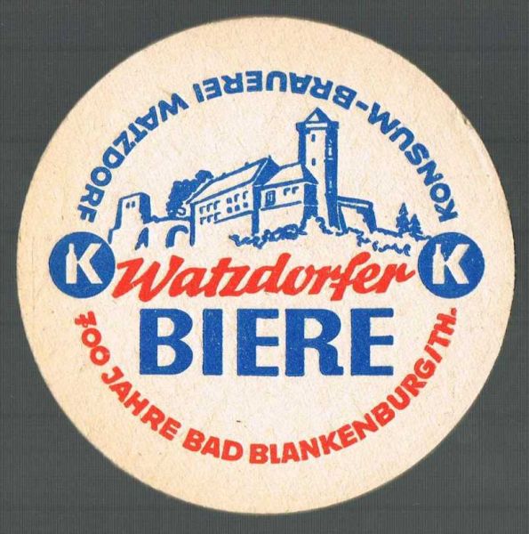 watzdorfer brauerei ddr bierdeckel
