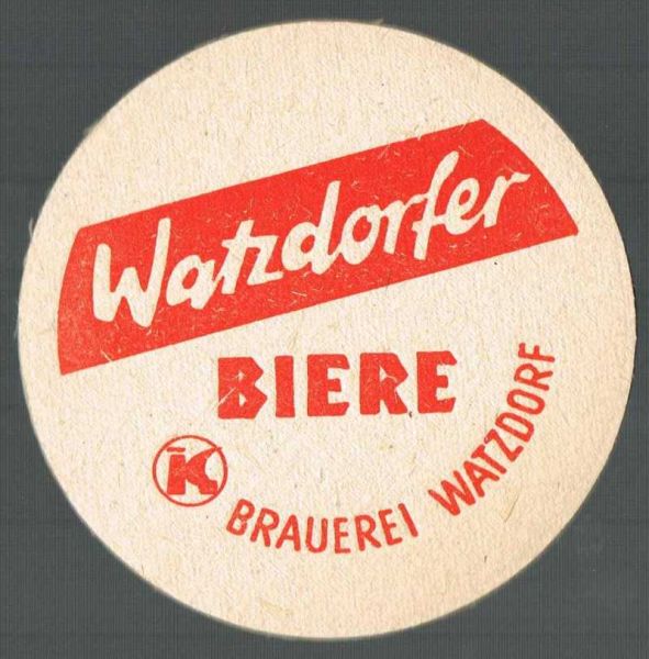 watzdorfer brauerei ddr bierdeckel