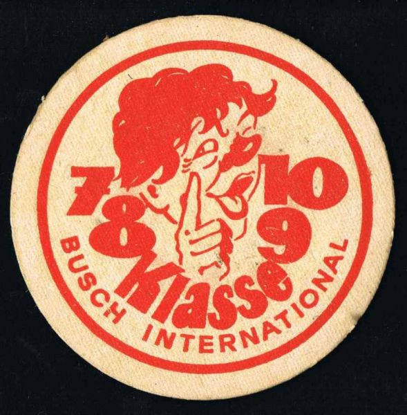 zirkus busch ddr bierdeckel