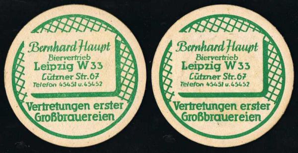 bernhard haupt leipzig biervertrieb ddr coaster
