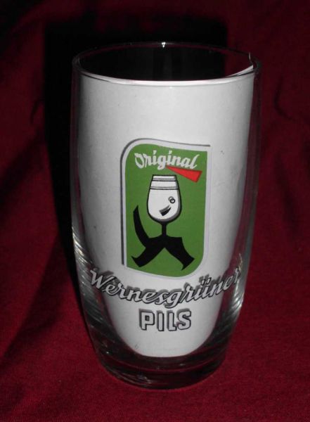 Wernesgrüner beer glass