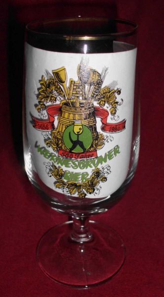 Wernesgrüner Beer glass