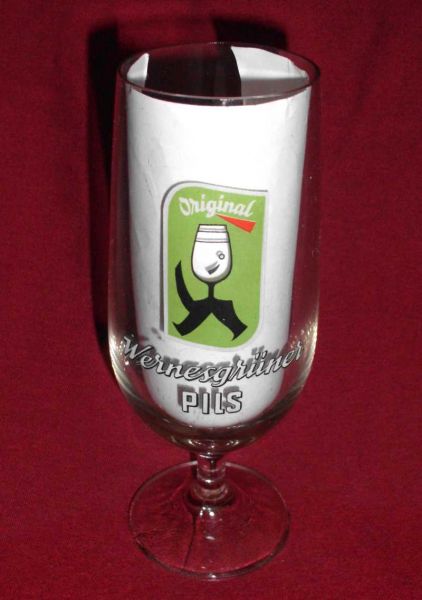 Wernesgrüner Beer glass