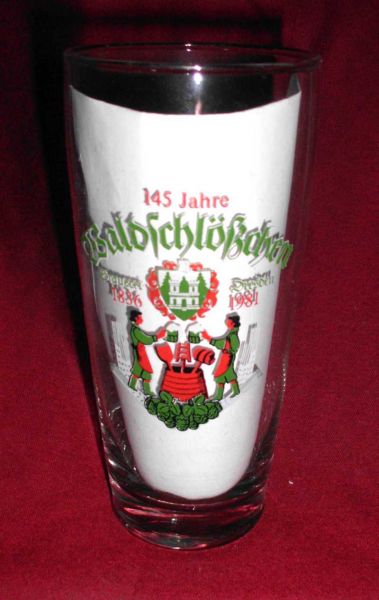 Waldschlößchen Beer glass