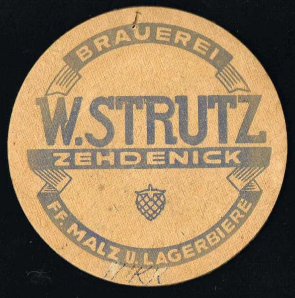 zehdenick brauerei ddr bierdeckel